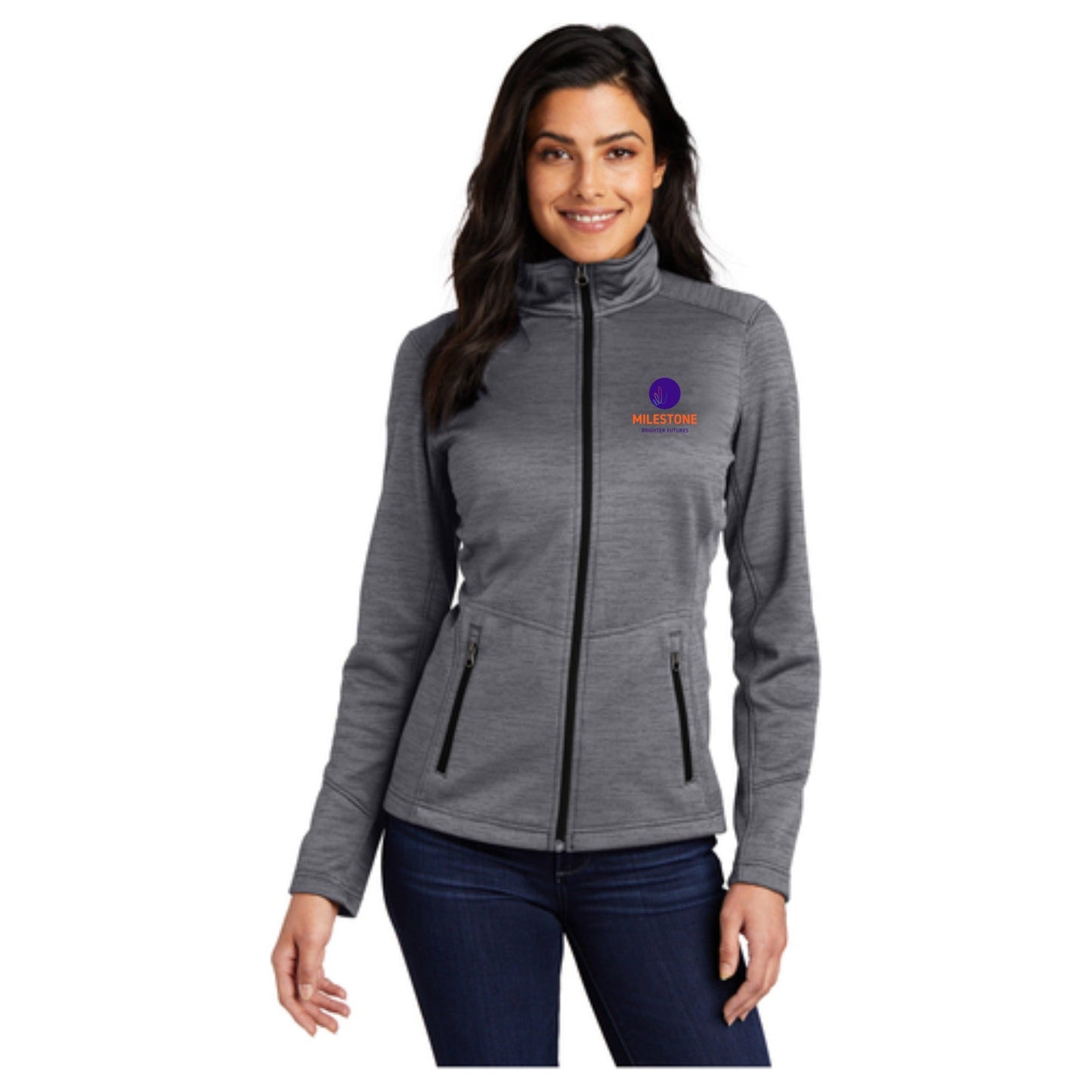 Port Authority® Women's Digi Stripe Fleece Jacket