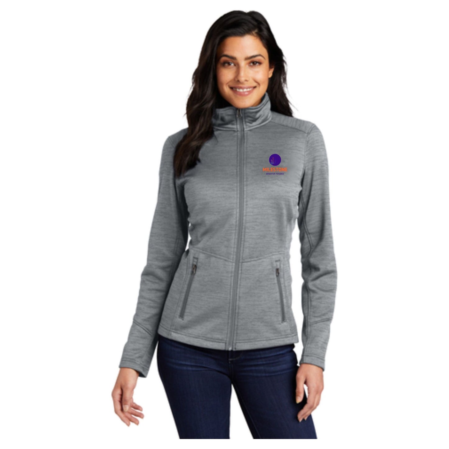 Port Authority® Women's Digi Stripe Fleece Jacket