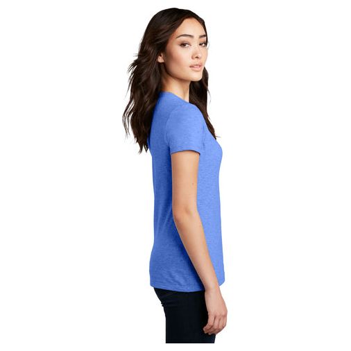 District® Women’s Perfect Blend® CVC Tee  Full Front Logo